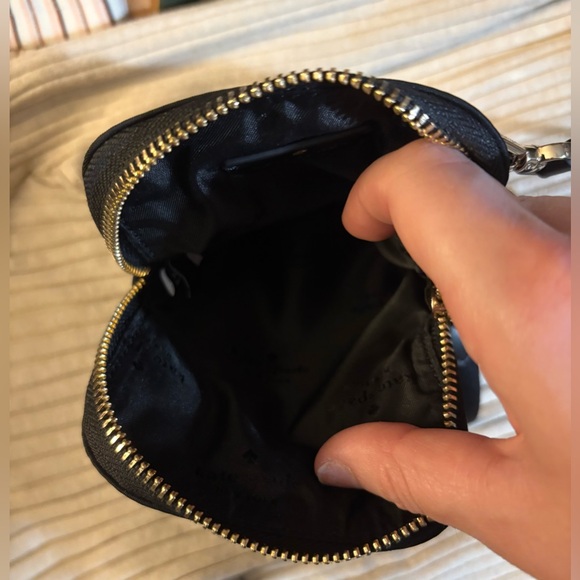 Kate Spade Black Chelsea Dual Zip Phone Crossbody Bag, Nylon - Picture 8 of 11